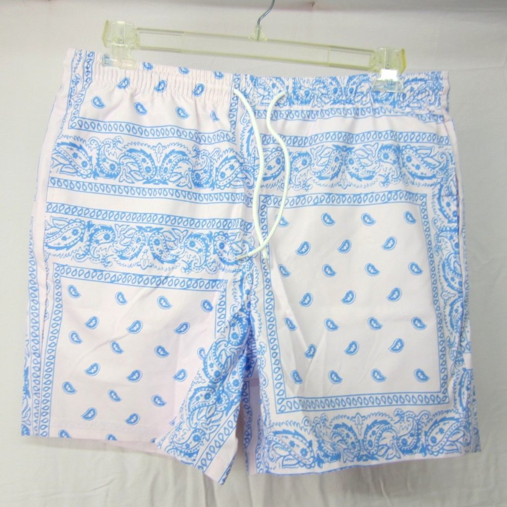 Shein XL Pink Blue Pocket Shorts